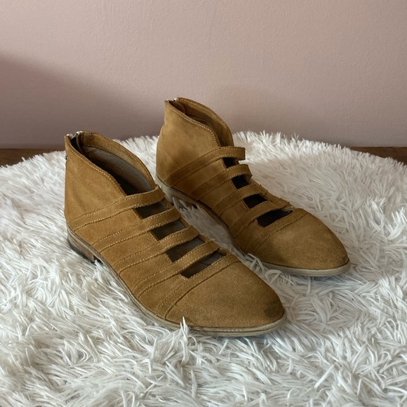Free People Emma Strap Cutout Swept Away Booties - Picture 1 of 15
